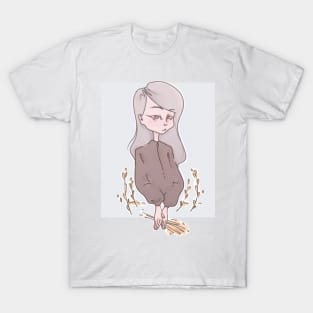 girl with flowers T-Shirt